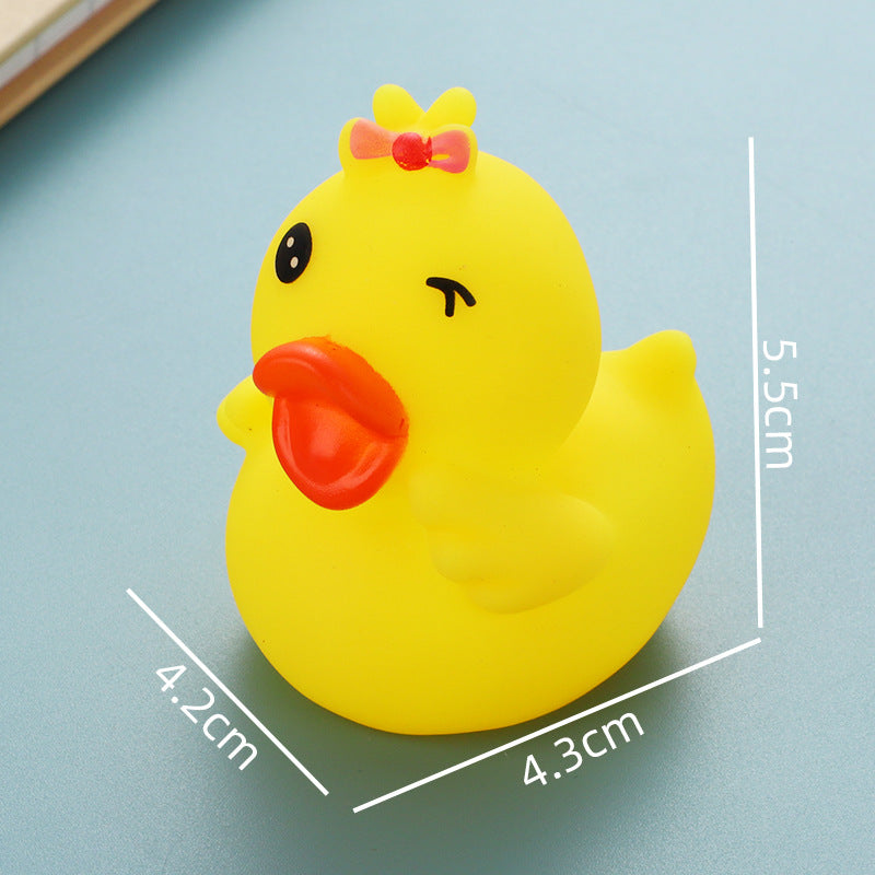 Colorful Rubber Ducklings for Playing in the Water