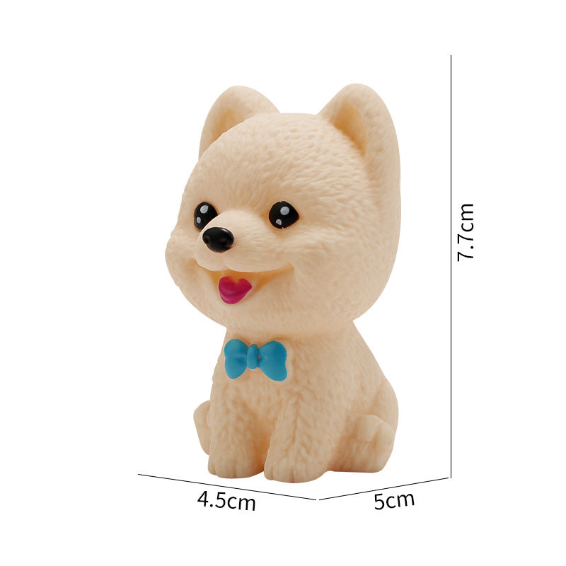 Vinyl Dog Figurine Squeeze Toy