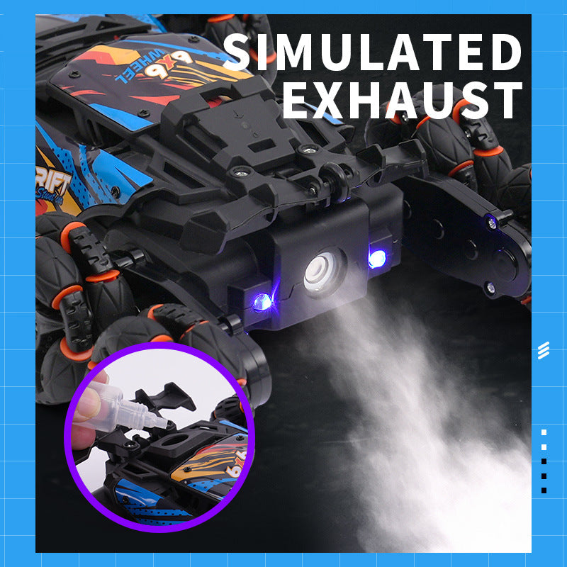 Six-Wheel Alloy Spray Car Remote Control Toy Car