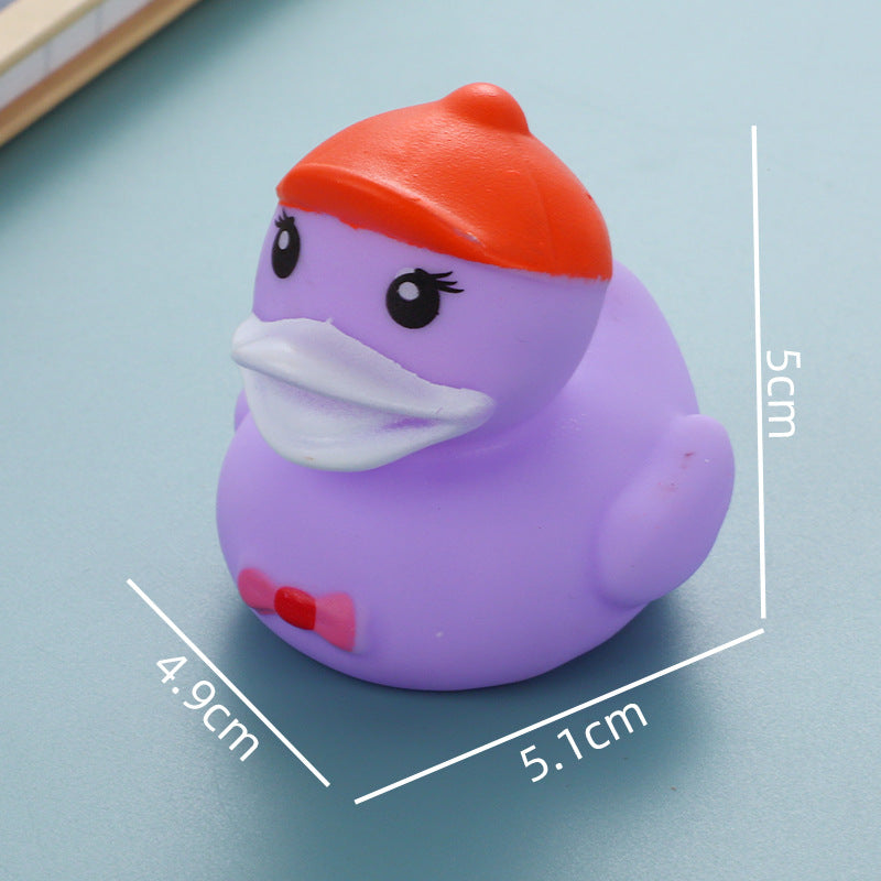 Colorful Rubber Ducklings for Playing in the Water