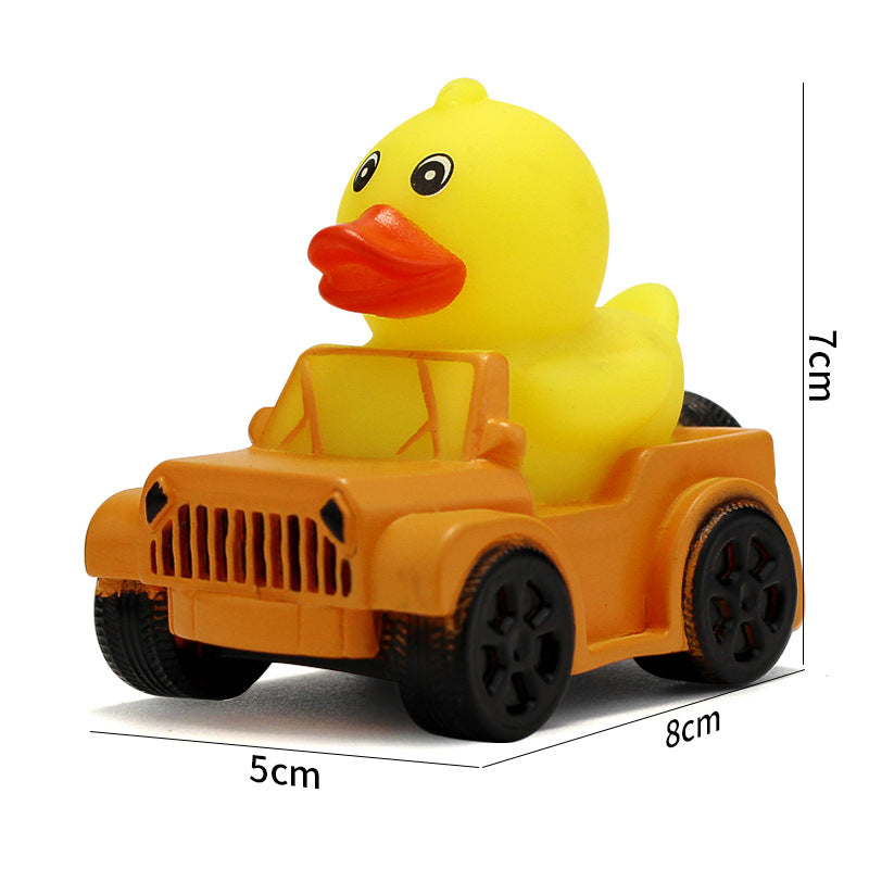 Car-Shaped Duck-Shaped Squeaky Toy For Children