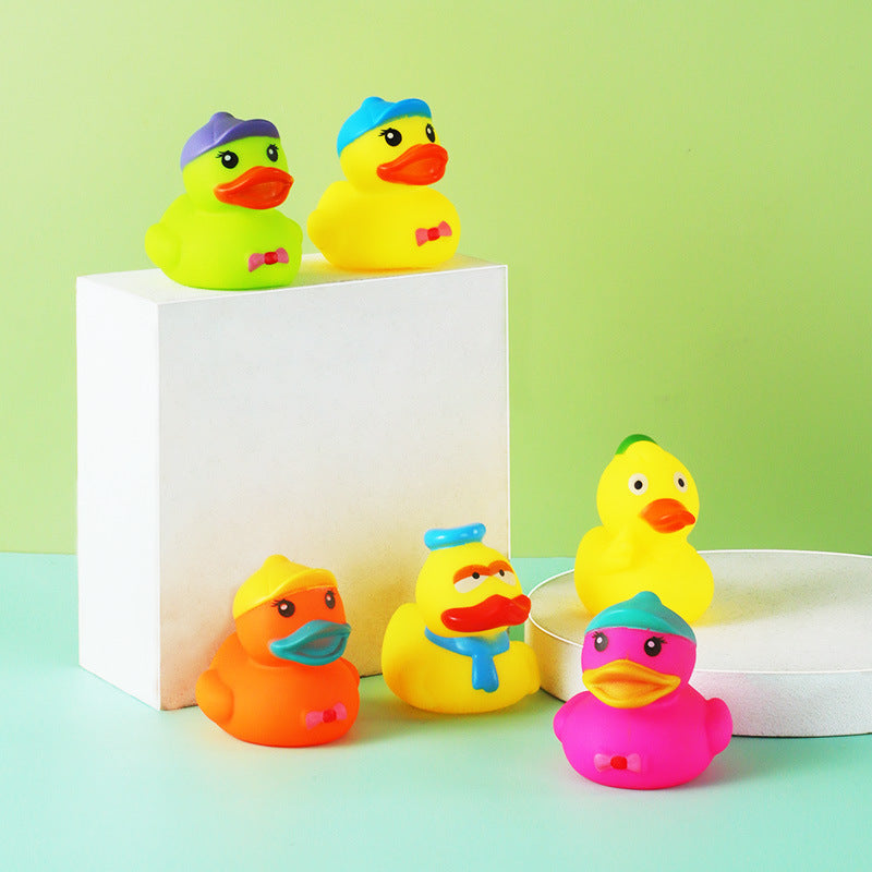 Colorful Rubber Ducklings for Playing in the Water