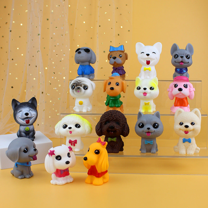Vinyl Dog Figurine Squeeze Toy