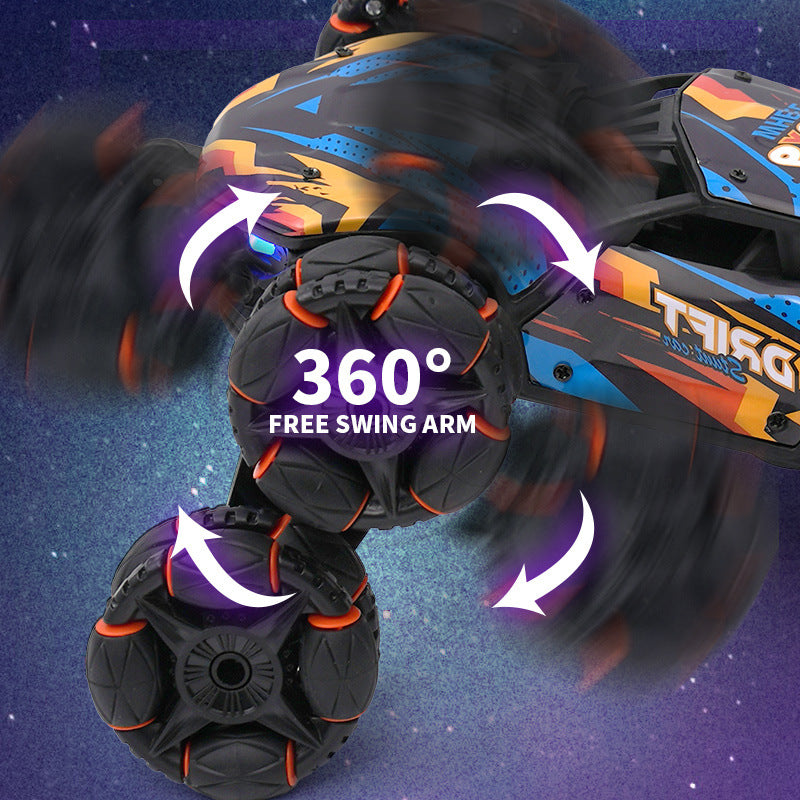 Six-Wheel Alloy Spray Car Remote Control Toy Car