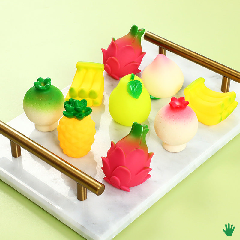 Realistic Fruit Squeezable Baby Bath Toy