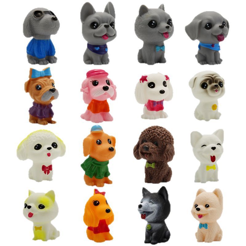 Vinyl Dog Figurine Squeeze Toy