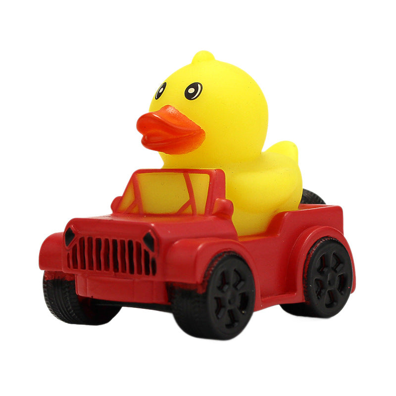 Car-Shaped Duck-Shaped Squeaky Toy For Children