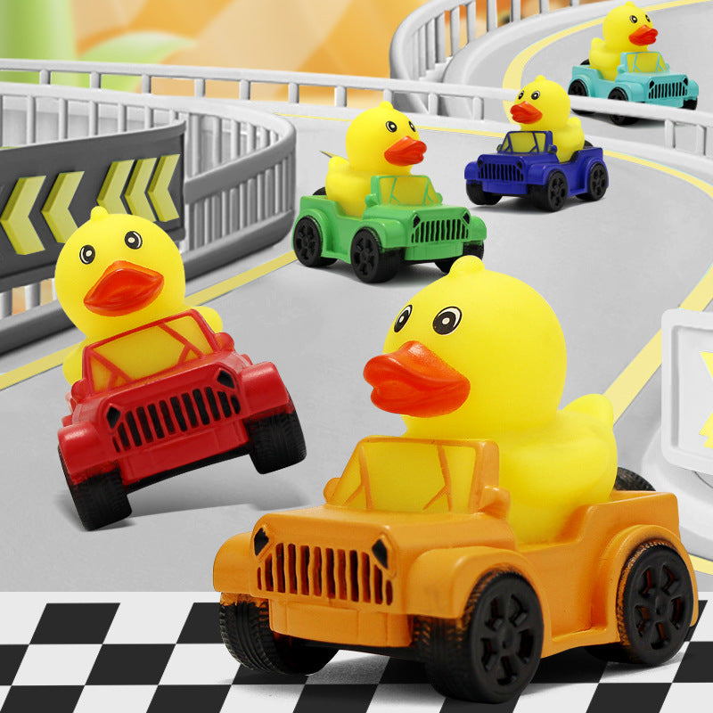 Car-Shaped Duck-Shaped Squeaky Toy For Children