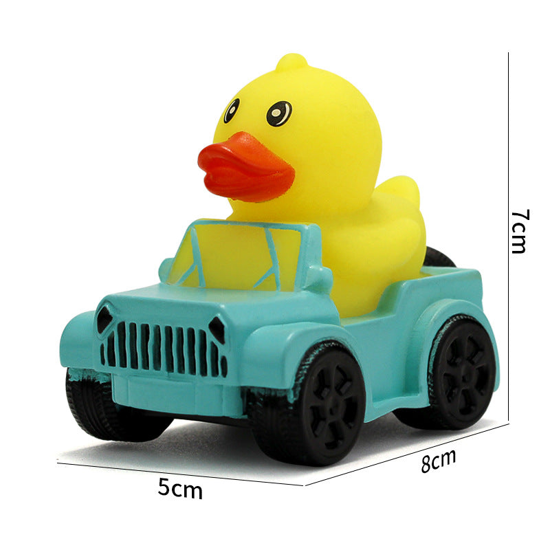 Car-Shaped Duck-Shaped Squeaky Toy For Children