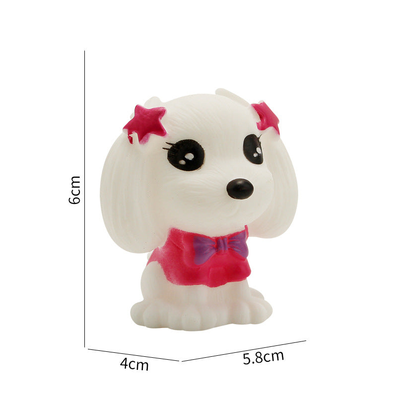 Vinyl Dog Figurine Squeeze Toy