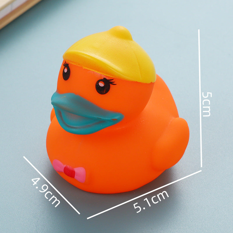 Colorful Rubber Ducklings for Playing in the Water