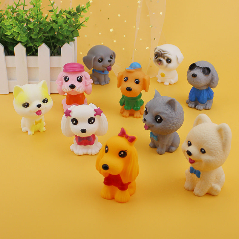 Vinyl Dog Figurine Squeeze Toy