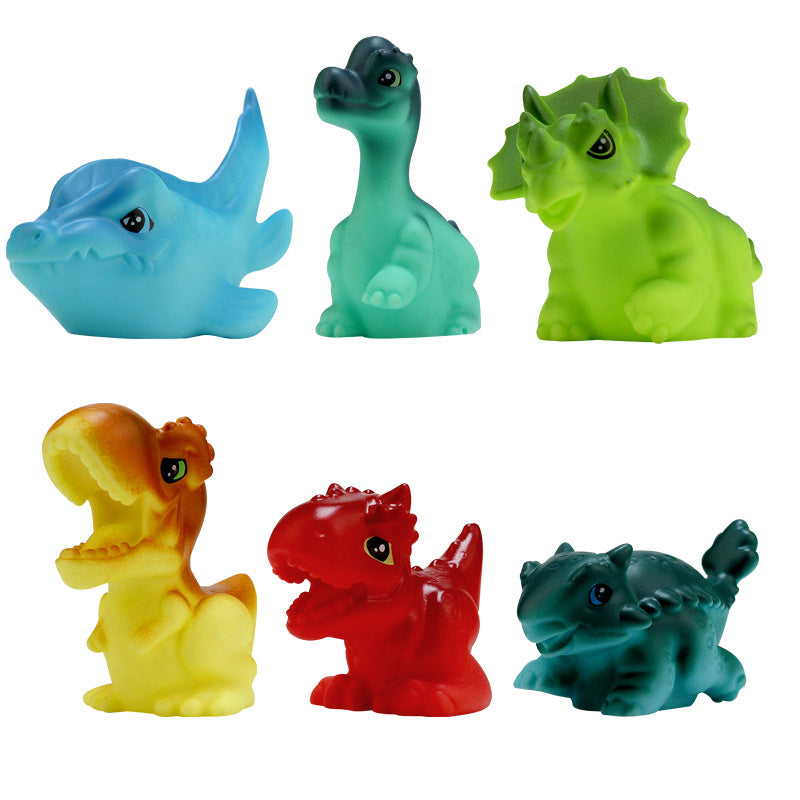 Baby Hand-held Ball Stacking Toy Bathroom Soft Rubber Ball Animal