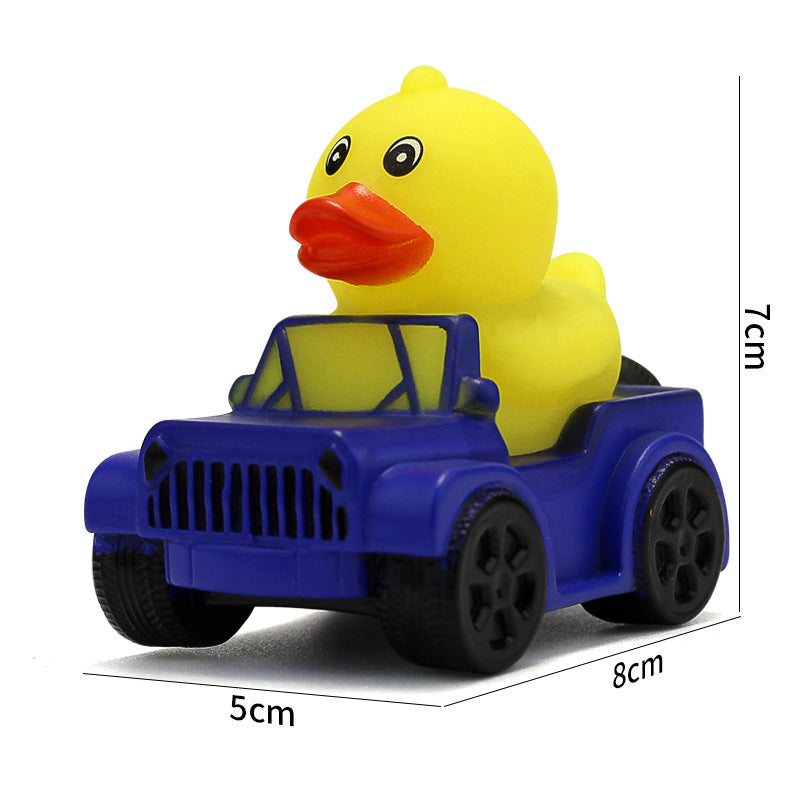 Car-Shaped Duck-Shaped Squeaky Toy For Children