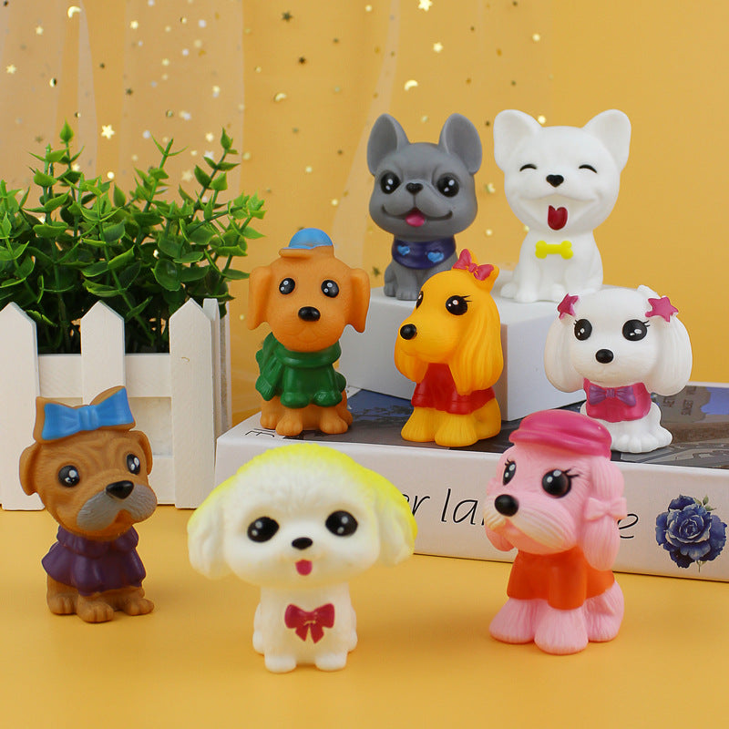 Vinyl Dog Figurine Squeeze Toy