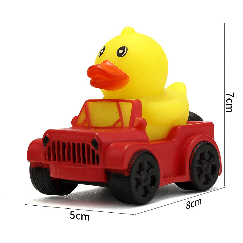 Car-Shaped Duck-Shaped Squeaky Toy For Children