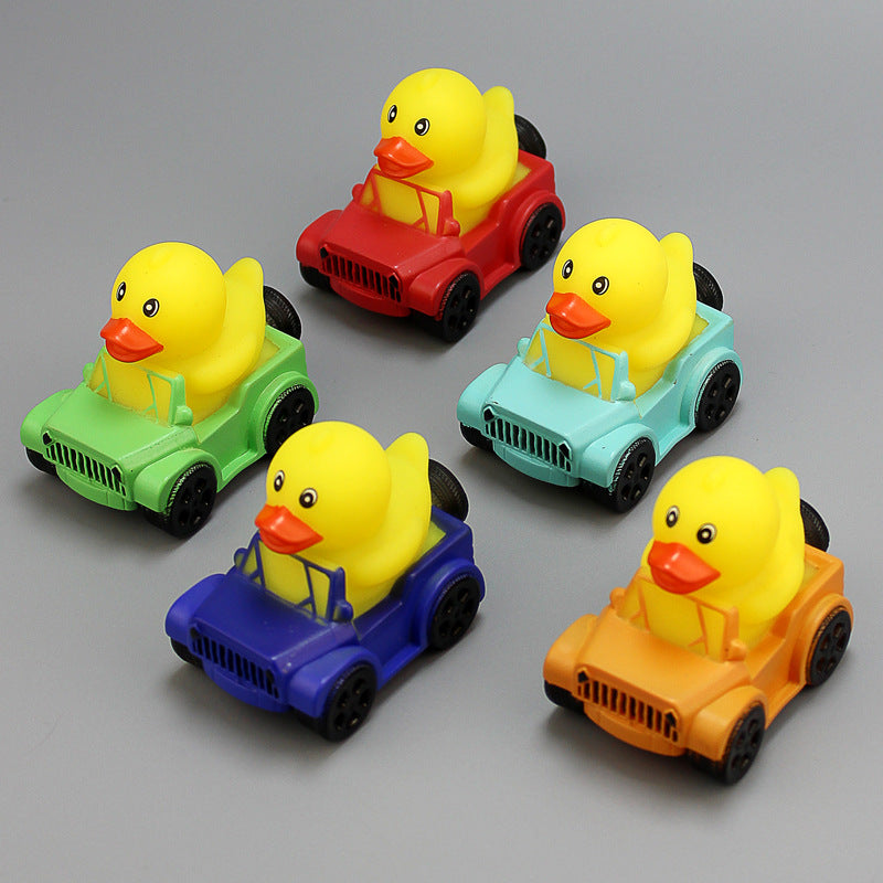 Car-Shaped Duck-Shaped Squeaky Toy For Children